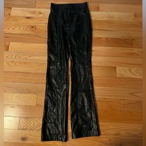 Zara Black Leather Pants